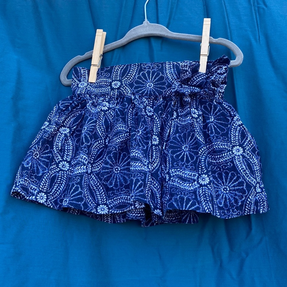 Navy blue floral paisley Genuine Kids for OshKosh skirt size 2T